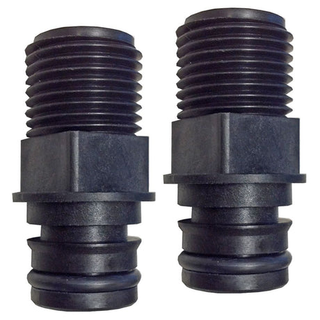 3/4 Quad Port x 1/2" NPT Straight Fittings [Pair]