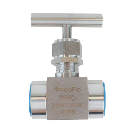 Panel Mount Needle Valve - 3/4" FNPT 316 SS