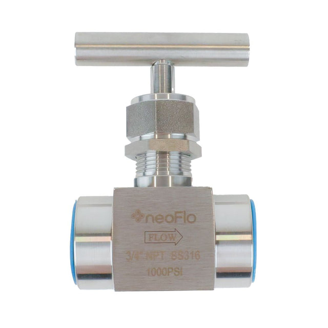 Panel Mount Needle Valve - 3/4" FNPT 316 SS