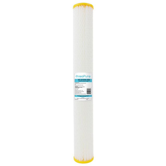Neo-Pure PS-27200-100 20" High Efficiency Pleated Filter 100 micron