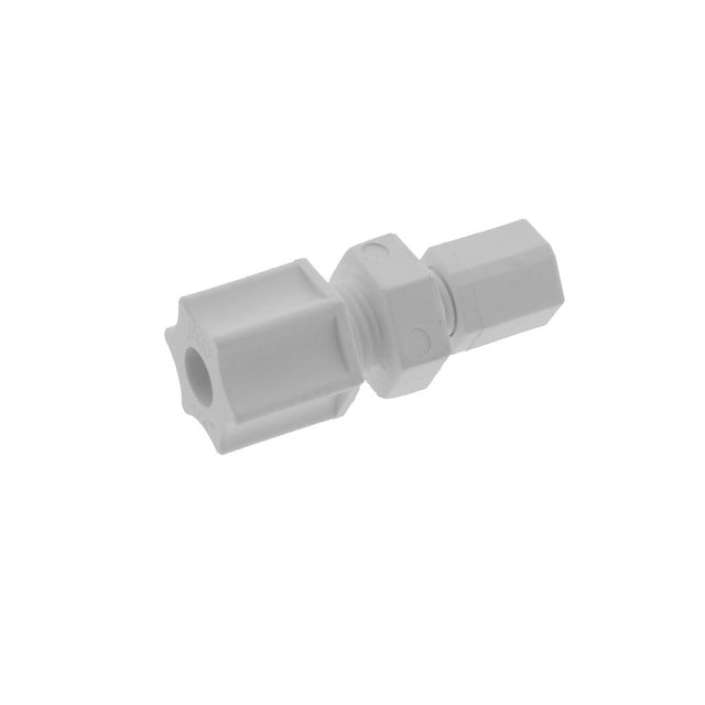 JACO 15-4-2-P-O Polypropylene Union Connector 1/4 OD Tube x 1/8 OD Tube