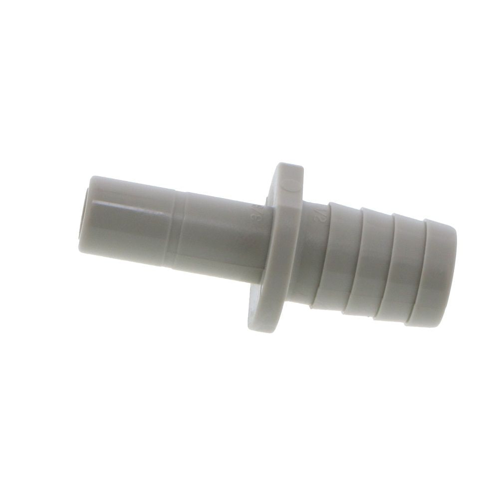 DMfit Stem Barb Straight Connector - 3/8" OD Stem x 1/2" ID Barb
