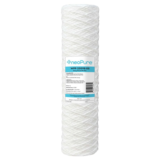 Neo-Pure WPP-25098-05 10" Surfactant Free  String Wound Filter 5 Micron
