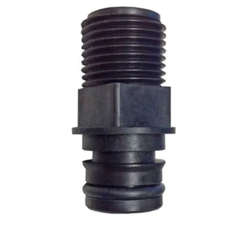 Aquatec Straight Male Thread Fitting 3/4" Quad Port x 1/2" MNPT for 550 Series Pumps - with EPDM O-ring