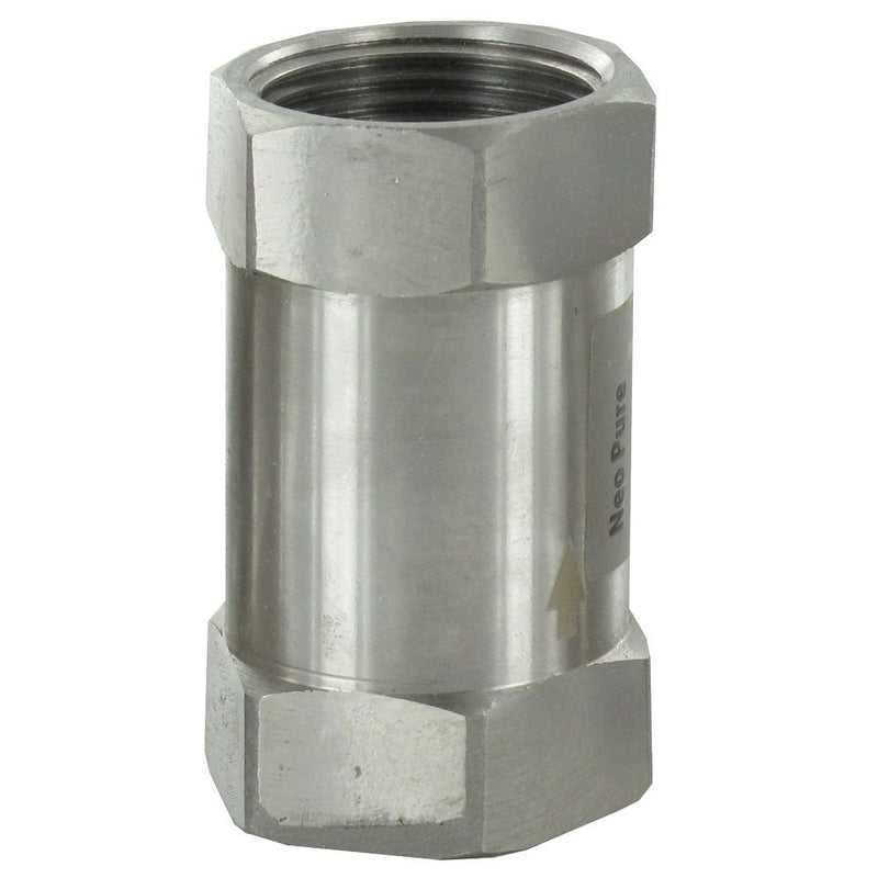 Neo-Pure Stainless Steel Flow Restrictor 8 GPM 316SS 1" FPT x FPT