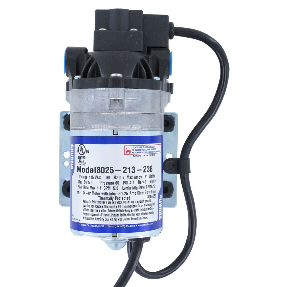 SHURflo 8025-213-236 Delivery Pump 1.4 gpm 60 psi 115V