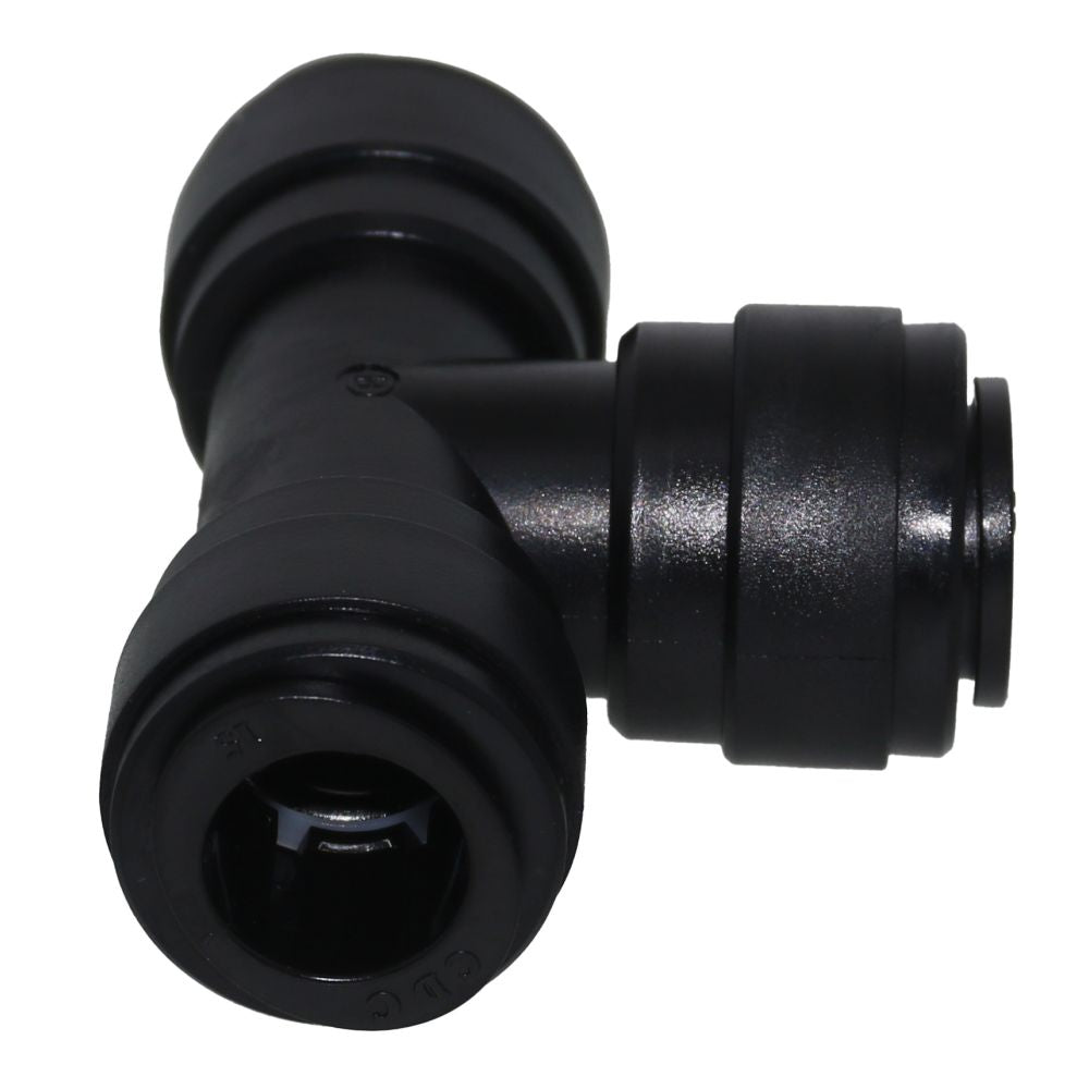 NeoFit - Acetal Black Union Tee- 15mm tube OD