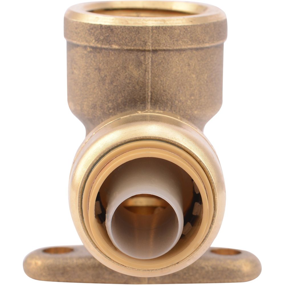 SharkBite® U334LF Lead-Free Brass Push-to-Connect Drop-Ear Elbow - 1/2" x 1/2" FPT