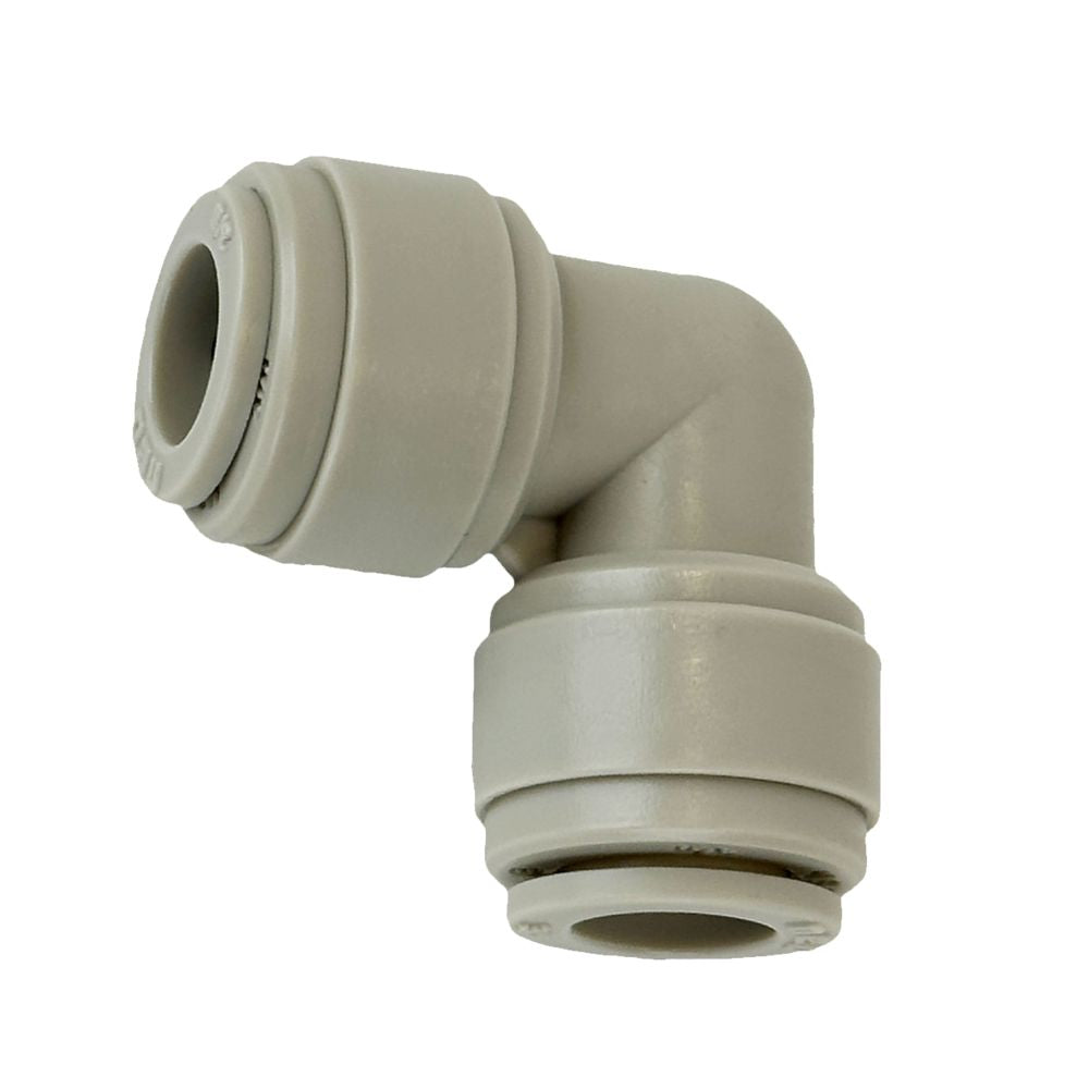 NeoFit - Acetal Gray Union Elbow 8mm[5/16"] tube x 8mm[5/16"] tube