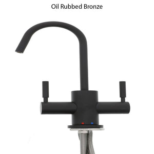 Mountain Plumbing MT1401-NL Contemporary Hot & Cold Water Dispenser w/ Round Base & Handles