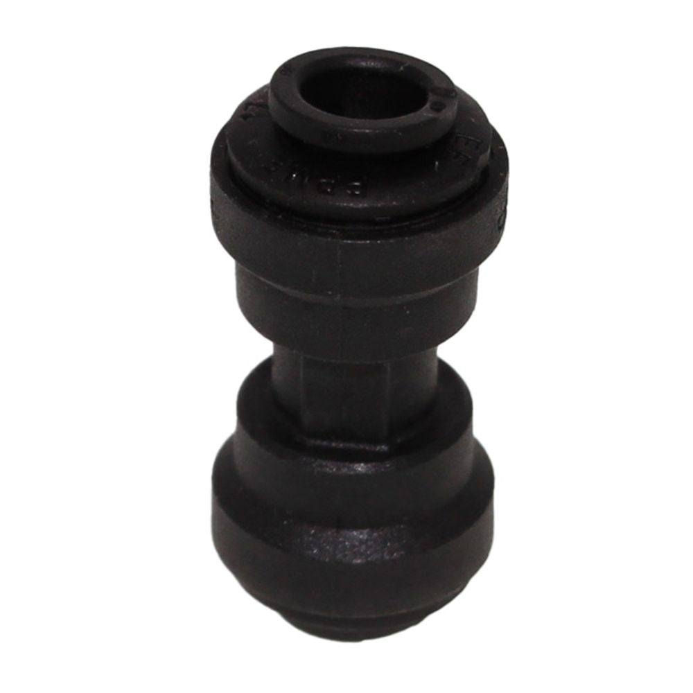 John Guest Union Connector Black Polypropylene  - 1/4