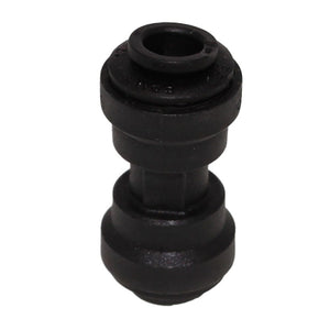 John Guest Union Connector Black Polypropylene  - 1/4