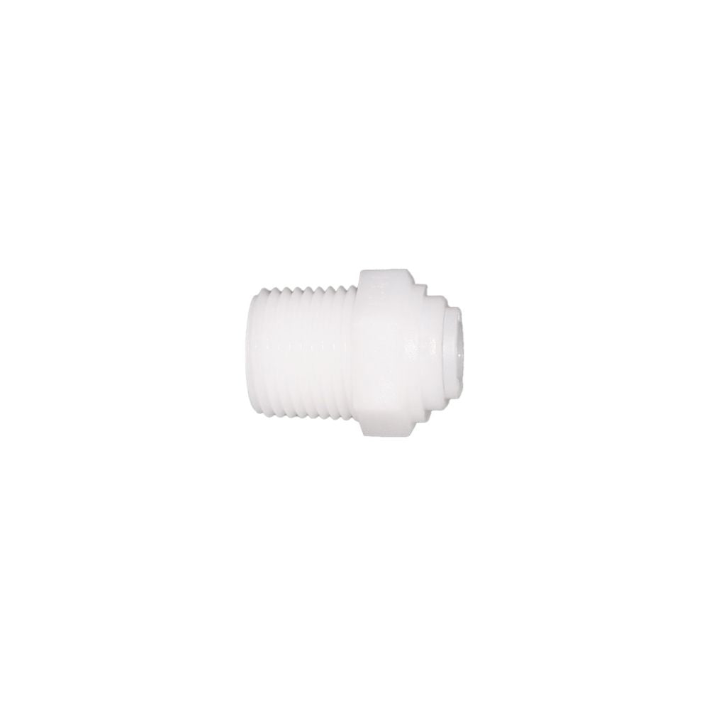 NeoFit - Acetal Natural White Male Connector- 1/4"tube OD x 1/4"NPTF