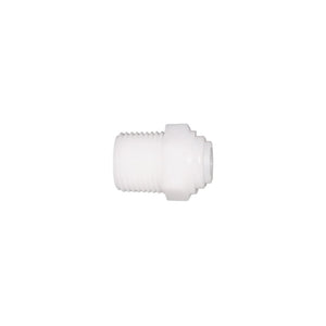 NeoFit - Acetal Natural White Male Connector- 1/4"tube OD x 1/4"NPTF