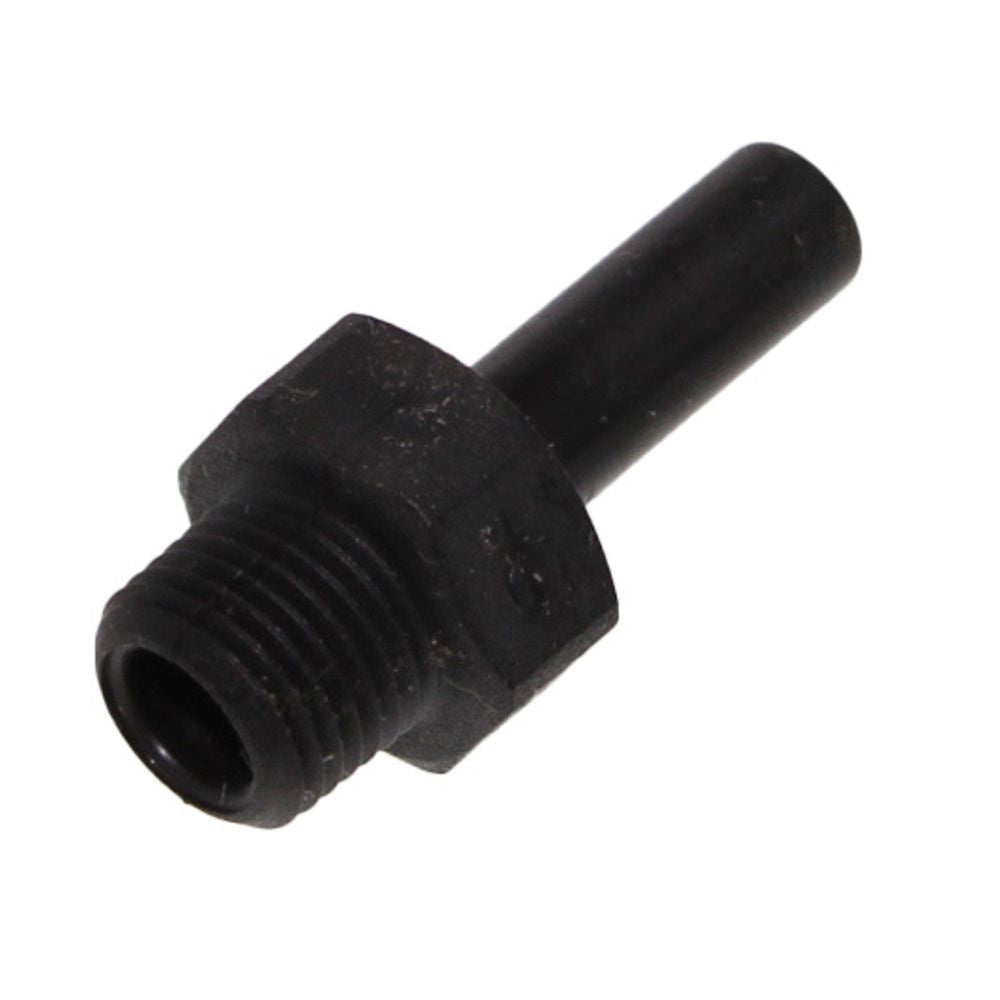 John Guest Stem Adapter Black Polypropylene  - 1/4 x 1/4 NPTF