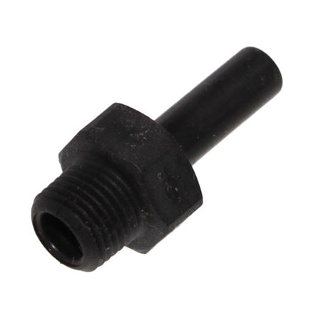 John Guest Stem Adapter Black Polypropylene  - 1/4 x 1/8 NPTF