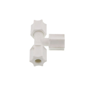 JACO 70-4-P-PG Polypropylene Union Tee 1/4 OD Tube x 1/4 OD Tube x 1/4 OD Tube