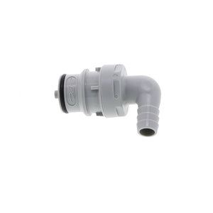 HFCD23612 Valved Elbow Hose Barb Coupling Insert 3/8 ID Barb