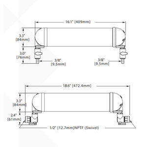 SHURflo LVPO-F1 5.0 Micron Inline Carbon Block and Starter Kit w/ CTO