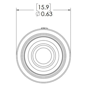 LinkTech 50AC Series Straight Male, Non-valved, 1/4" HB, Natural Acetal