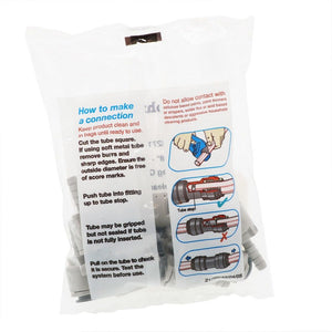 John Guest Superseal Barb - 3/8 Superseal x 1/4 ID Barb