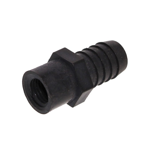 Female Barb Adapter - 5/8 barb x 1/4 FNPT - Black Polypropylene