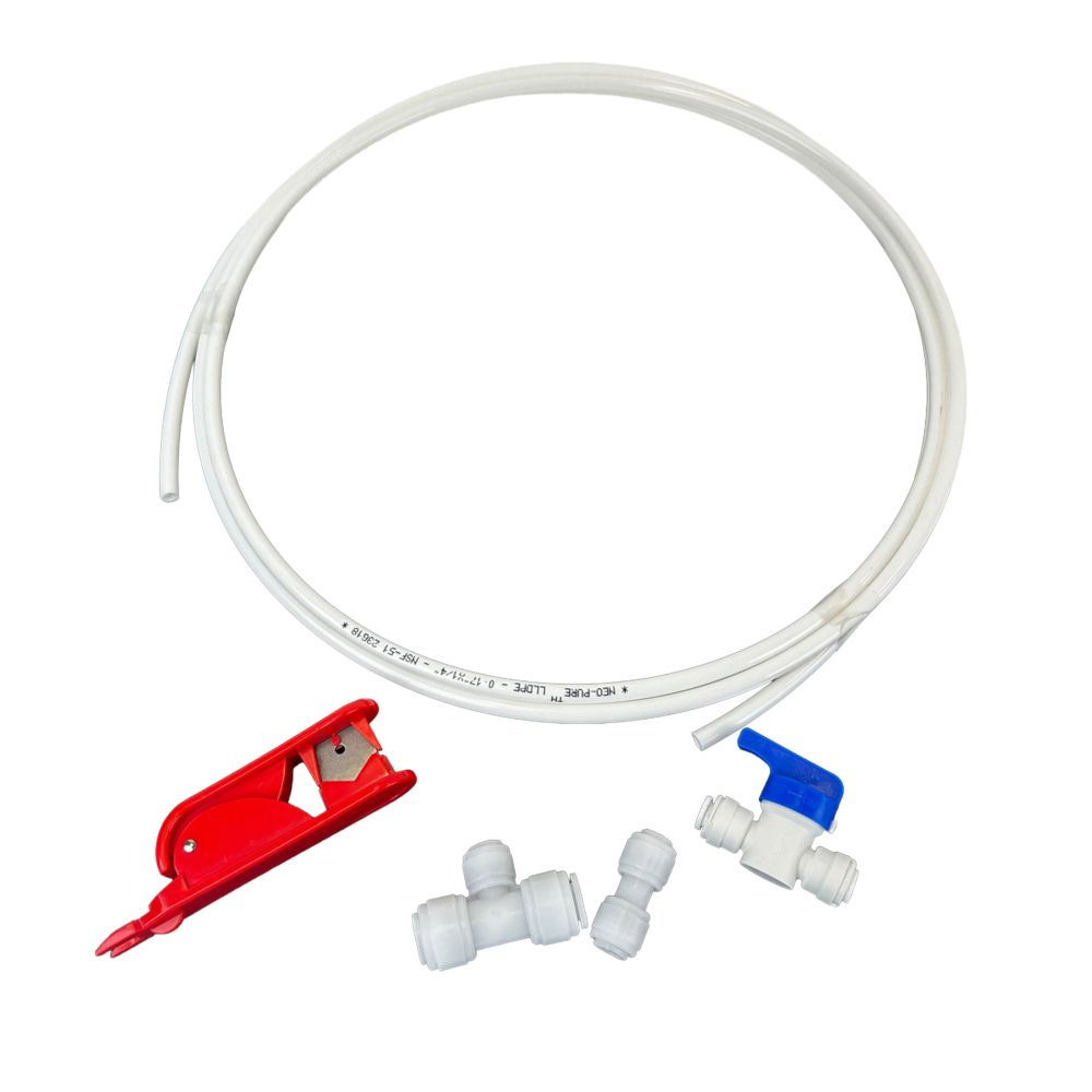 Refrigerator Icemaker Water Filter Adapter Kit 1/4"