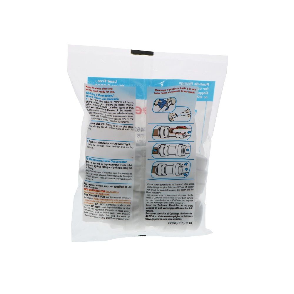 John Guest End Cap - 3/4 CTS Slim Profile
