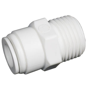 Male Connector Acetal 3/8 qc x 1/2 MNPT