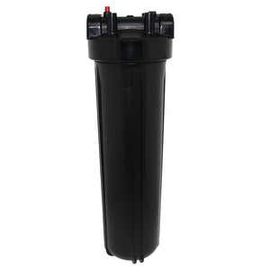20" Neo-Pure Big Flow Filter Housing Black Cap/Black Sump with Pressure Relief 1.5"