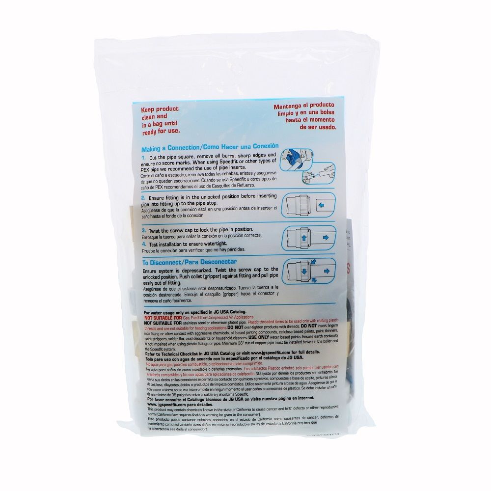 John Guest Female Connector NPS - 3/4 CTS x 3/4 NPS