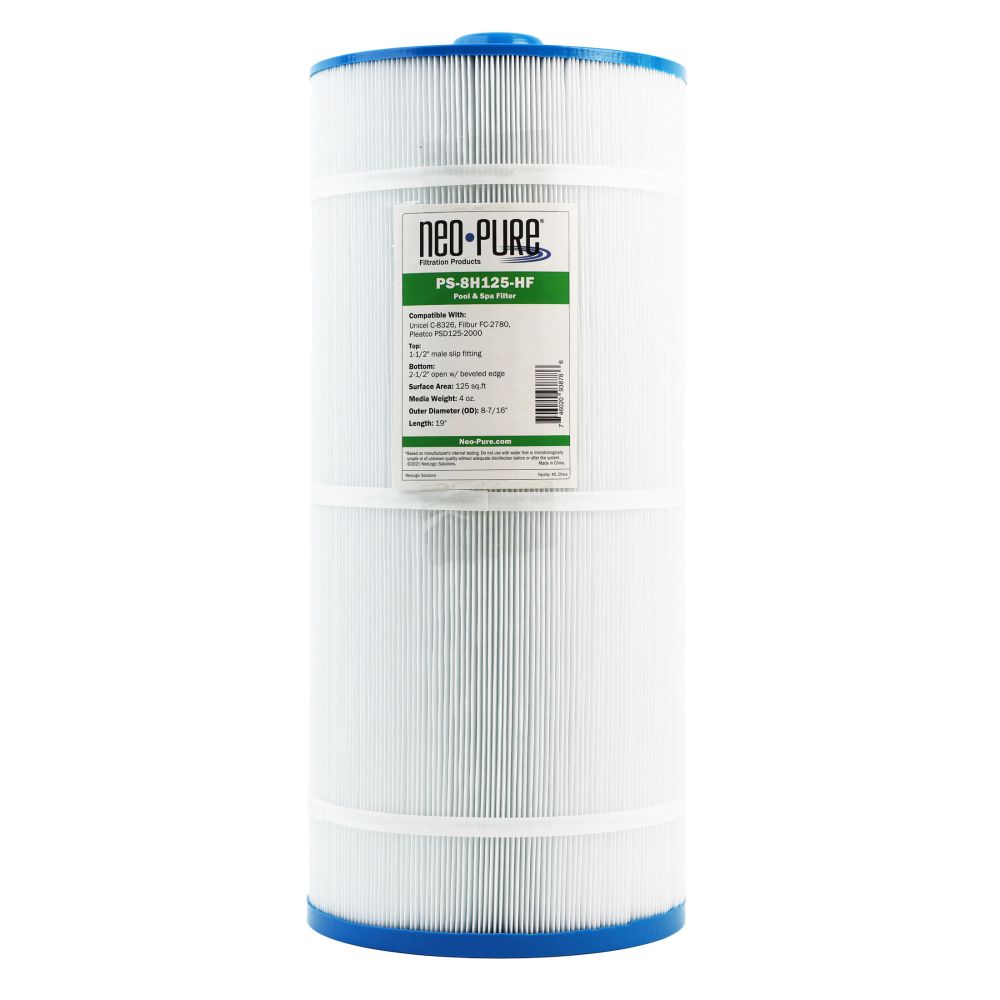 Neo-Pure PS-8H125-HF Pool and Spa Filter 8-7/16" x 19"