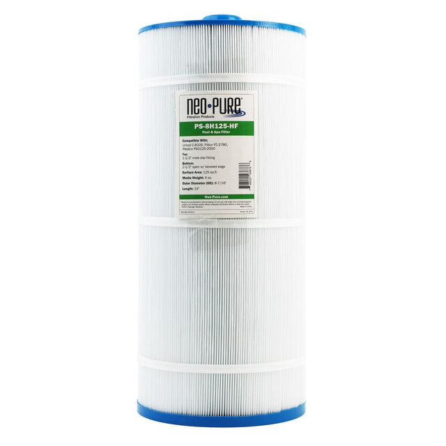 Neo-Pure PS-8H125-HF Pool and Spa Filter 8-7/16" x 19"