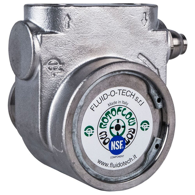 Fluid-o-Tech Stainless Steel Rotary Vane Pump 75 GPH - 3/8" NPT
