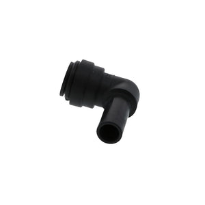 John Guest Stem Elbow Connector Black Polypropylene - 1/2 Stem x 1/2