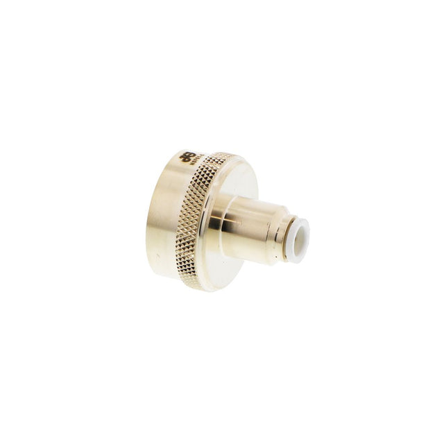 John Guest Brass Female Connector [Garden Hose] - 1/4 x 3/4 - 11.5 NH