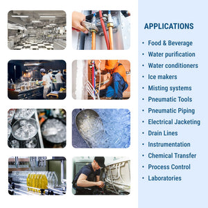 Natural 12mm OD LLDPE Polyethylene Tubing