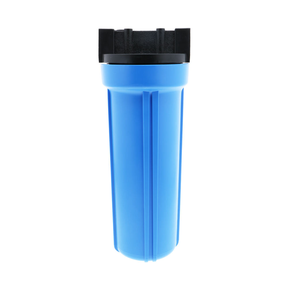 10" Slim Line Filter Housing Blue Sump/Black Boss Cap 1/2" No PR - 1/2" FPT