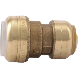 SharkBite® UIP4016 Push-to-Connect Brass PVC Transition Coupling - 3/4" PVC x 3/4" CTS