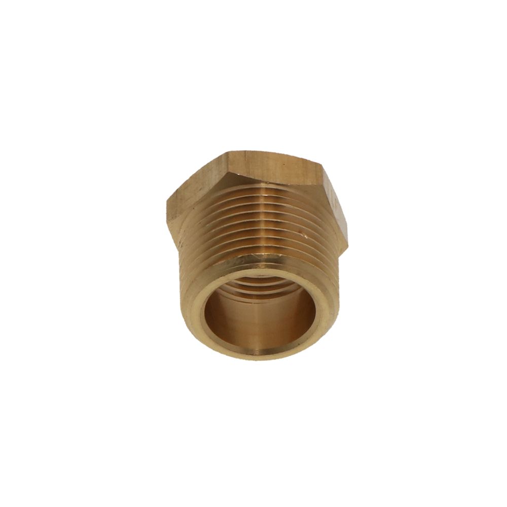 Lead Free Brass Hex Bushing - 3/4 MPT x 1/2 FPT