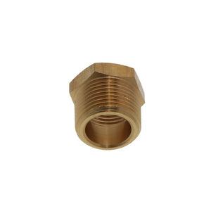 Lead Free Brass Hex Bushing - 3/4 MPT x 1/2 FPT