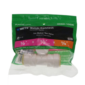 Watts AquaLock/SeaTech - Tee Valve Type 50 - 1/2 CTS x 1/2 CTS x 1/4 OD Branch