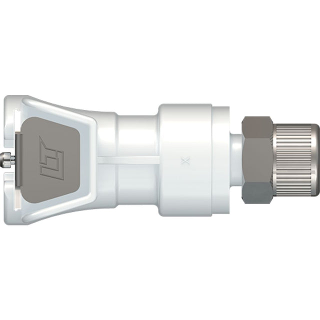 LinkTech 40AC Series Straight Female, Valved, 1/4" PTF, Natural Acetal, Buna N