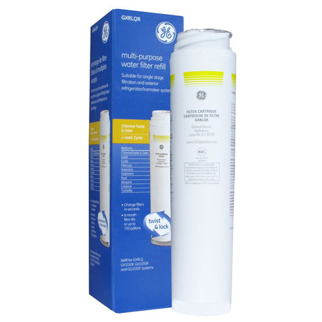 GE GXRLQR Twist and Lock In-Line Refrigerator/Icemaker Replacement Filter