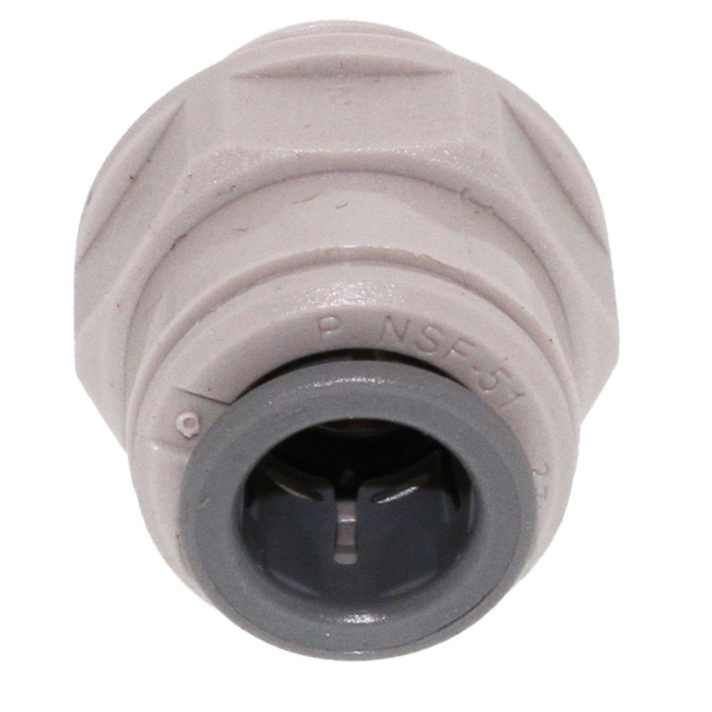 John Guest 3/8" x 3/8" [BSPP] Acetal Male Connector - Gray