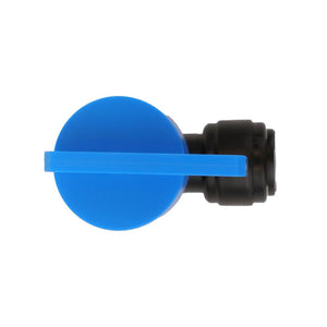 NeoFit - Acetal Black Tank Valve Female Elbow 1/4" FPT x 3/8" tube