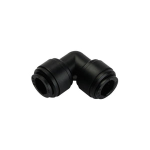 NeoFit - Acetal Black Union Elbow 8mm [5/16"] tube x 1/4" tube