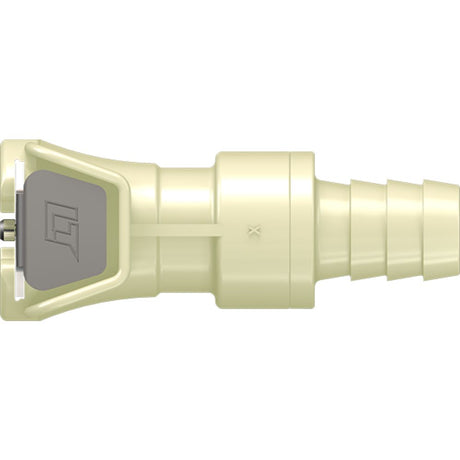 LinkTech 40PP Series Straight Female, Valved, 3/8" HB, Molded Almond Color, Polypropylene, EPDM