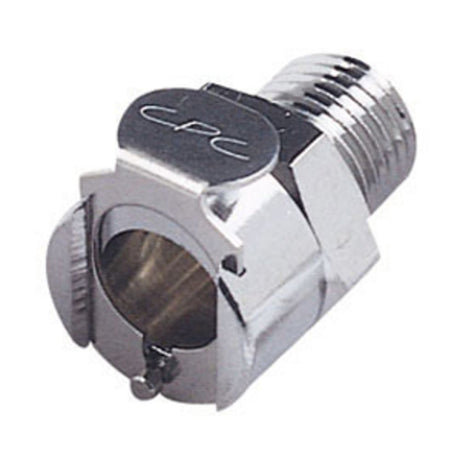 LCD10004BSPTV Valved Male Thread Coupling Body 1/4 BSPT - Viton