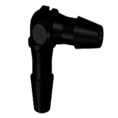 HE431 Elbow Fitting Black Nylon 1/8 HB X 1/8 HB